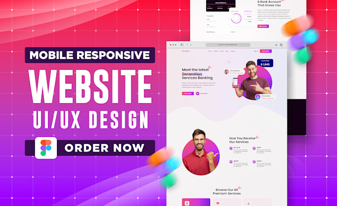 Do figma website, website ui design, website mockup or figma design ...