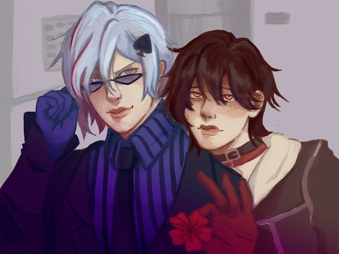 Draw your character or you by Melilisu Fiverr