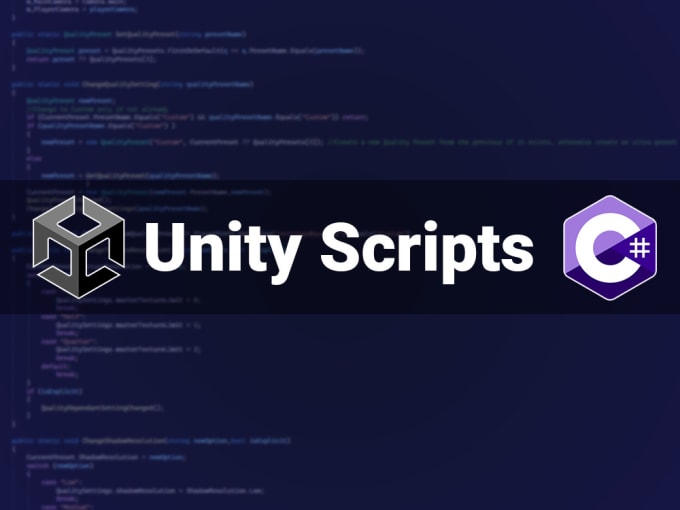 Write custom c sharp scripts for your unity project by Hyyder_naqvi ...