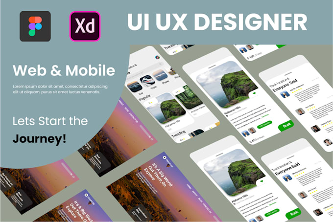 Design modern website ui ux, mobile app ui ux using figma by Ui_in ...