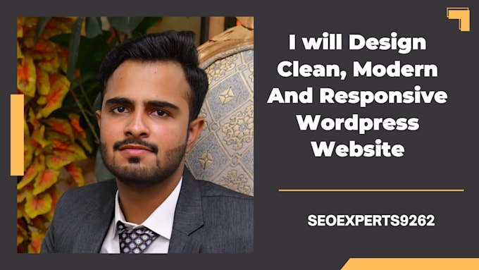 design clean modern and responsive wordpress website