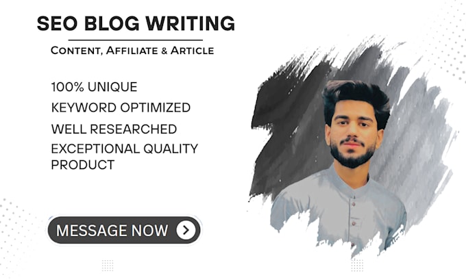 do SEO content writing, blog post writing, and article writing