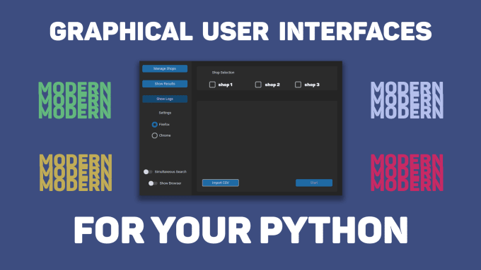 Create graphical user interfaces for your python programs by ...