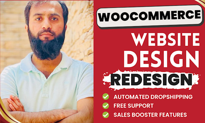 design wordpress woocommerce ecommerce website or online store