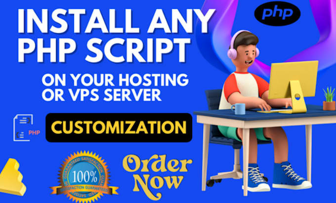 install any PHP script on your hosting or vps server
