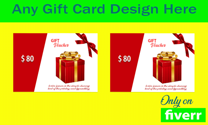 attractive gift card design for you