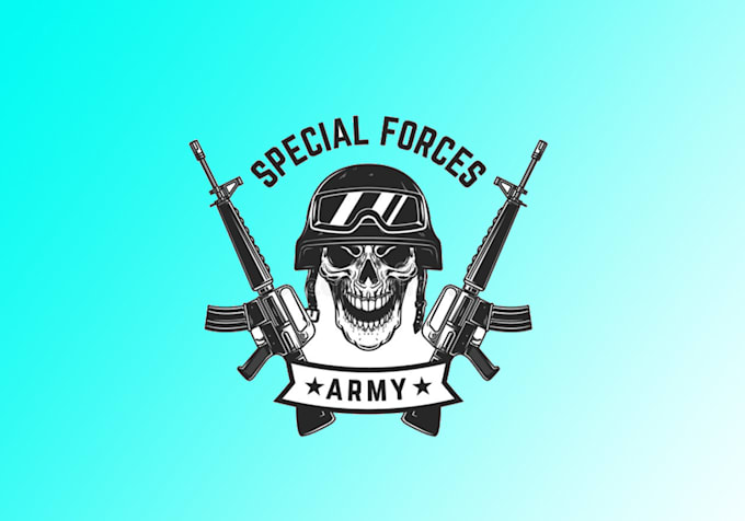 design realistic business special forces logo with creative concepts