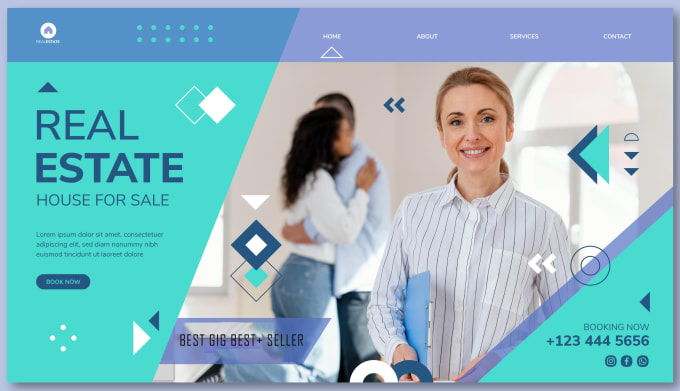 Build real estate landing page or any type of landing page by Asifemon0