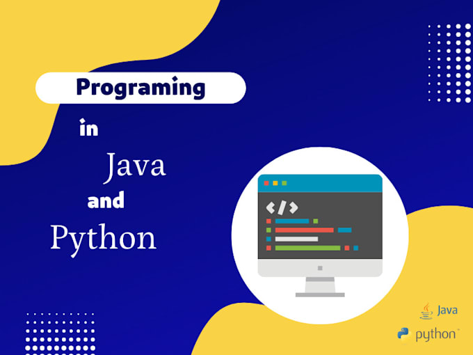 Help to solve any java and python programming task with a programming ...