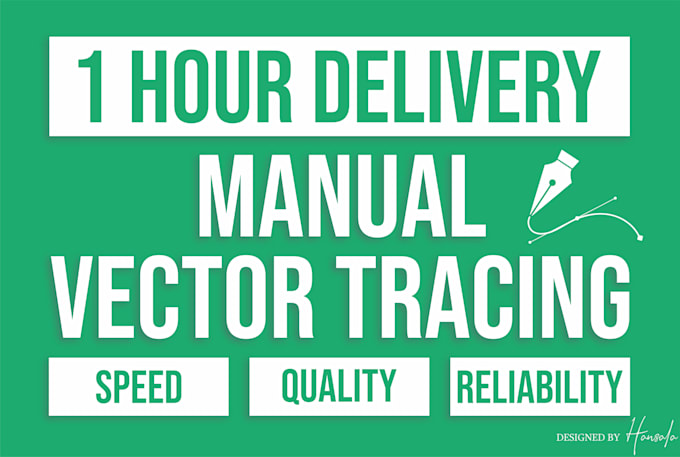 recreate logo or image by manual vector tracing in 1 hour