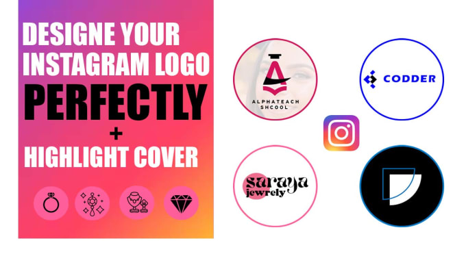 Design a luxury unique instagram logo with highlight covers by ...