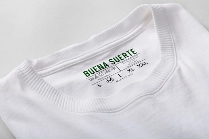 make your t shirt custom neck label, wash care labels design