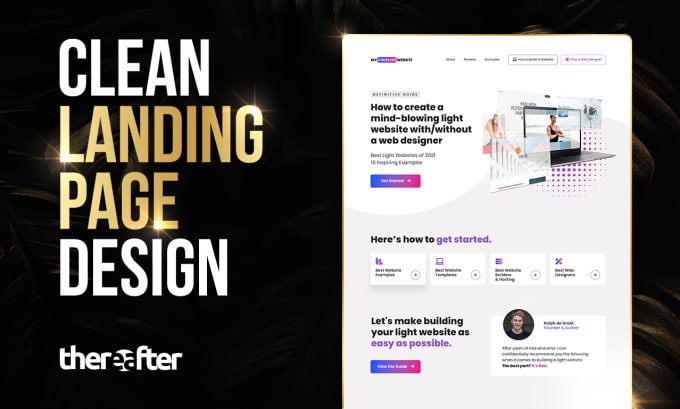 Hire a freelancer to design a creative landing page or website