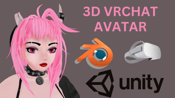 Make you custom 3d vrchat avatar, anime, furry avatar based on ...