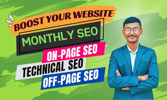 offer complete monthly SEO service with powerful backlinks