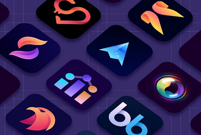 design modern app icon logo in 24 hours