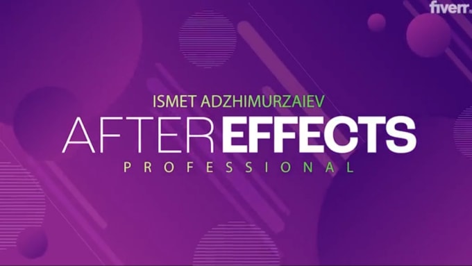 Edit any after effects template or make a custom animation by Ismet adz
