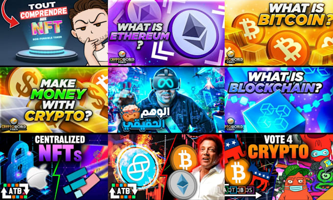 Design attractive crypto nft youtube thumbnail in 3hrs by ...
