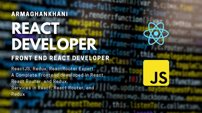 Be your react js developer by Armaghankhani | Fiverr