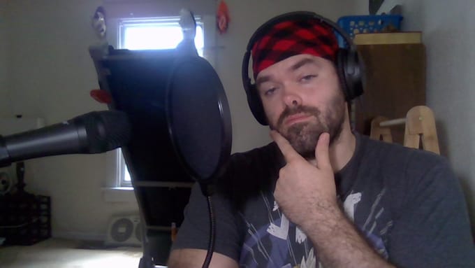 give you a simple male voice over