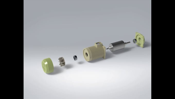 do 3d mechanic parts and animations
