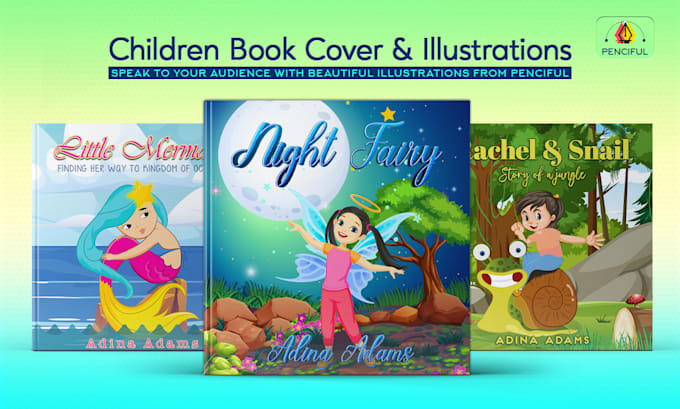 create children book cover and children illustrations