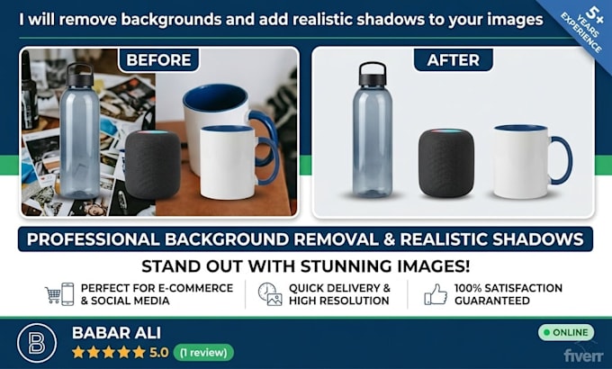 remove image backgrounds professionally for ecommerce and product photos
