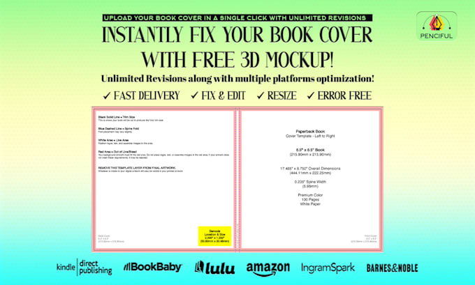fix, edit and resize your book covers instantly