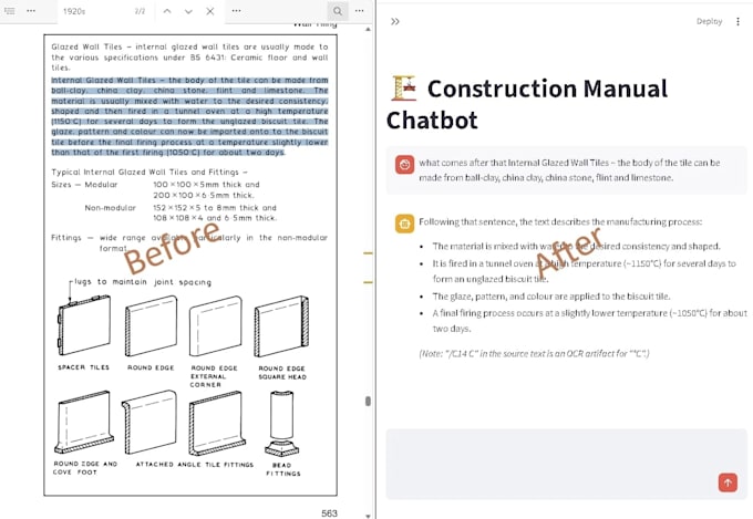 make chatbot for industrial healthcare educational books and data