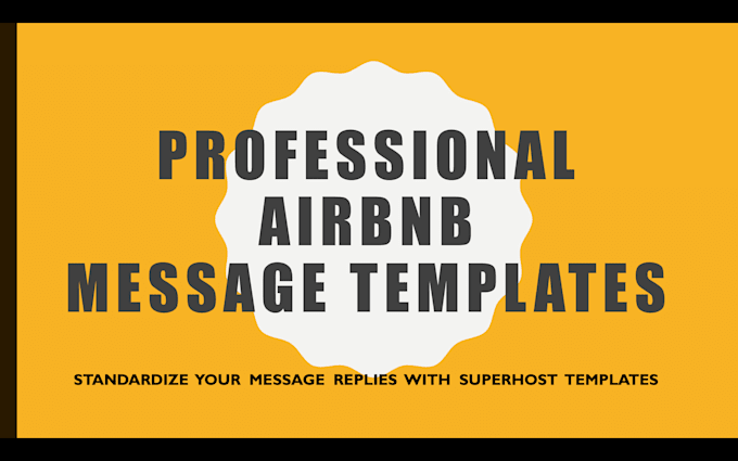 Offer you superhost grade airbnb message templates by Barrychiu789 Fiverr