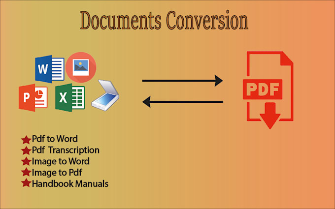 Convert pdf to word or word to pdf any document conversion by Takebest ...