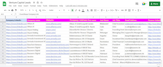 do contact list building from different sources