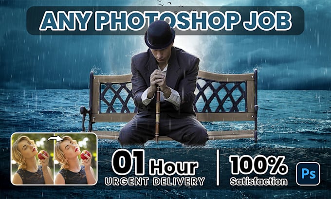 do photoshop editing, photo manipulation, photo retouching, remove object fast