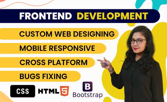 Be your front end developer, website designer, html, css, bootstrap ...