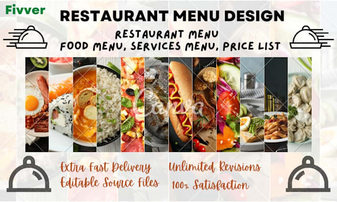 Design modern attractive and unique restaurant menu cards by Maham275 ...