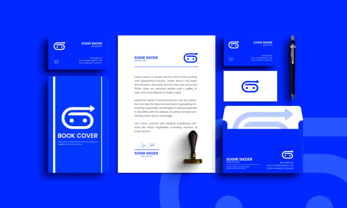Design business card and email signature for corporate identity