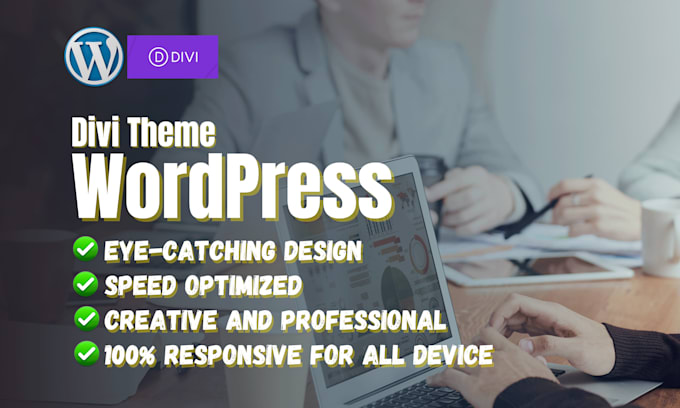 create a responsive wordpress website with divi theme