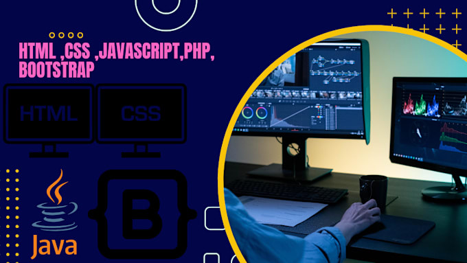 Fix and design your front end website issues, html, css, js,bootstrap ...