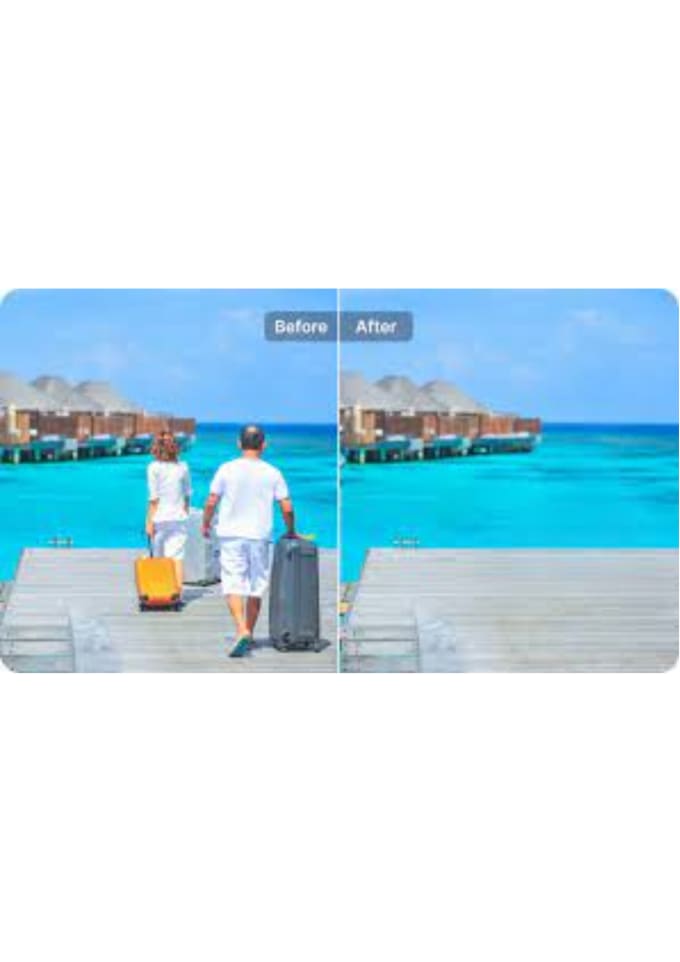 Remove person from image add object to photo with photoshop by