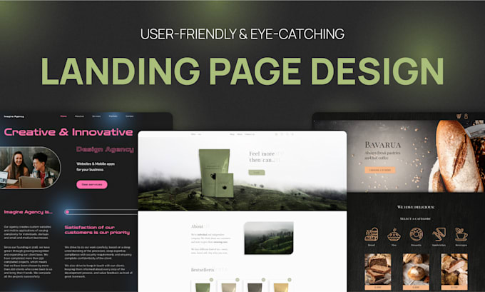 do a creative landing page design