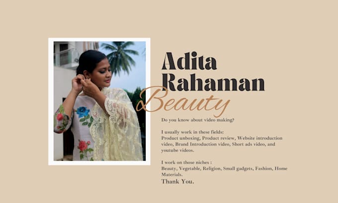 be a female clear model for your beauty makeup product