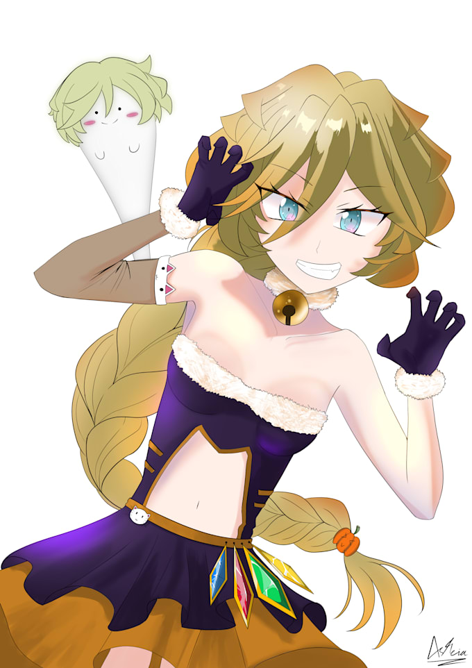 draw fanart and oc with anime style