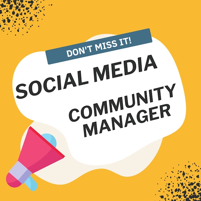 be your social media community manager