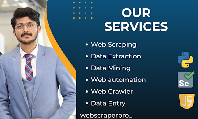 Do web scraping and data extraction using python by Webscraperpro_ | Fiverr