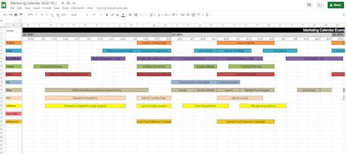 Create a yearly business advertising calendar for your business by ...