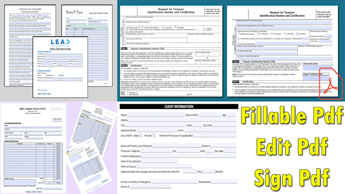Create fill and sign pdf form and edit any pdf by Abdou_hm | Fiverr