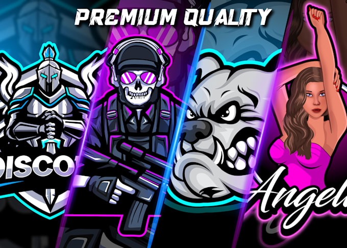 design modern gaming, youtube or twitch channel logo design