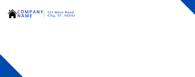 Create a company letter head and no 10 envelope template by