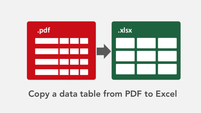 extract any table from pdf to excel