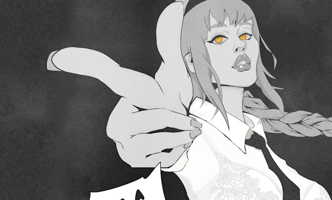 create organic free range art in anime or manga style